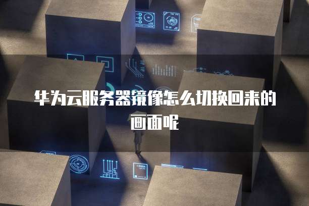 华为云服务器镜像怎么切换回来的画面呢