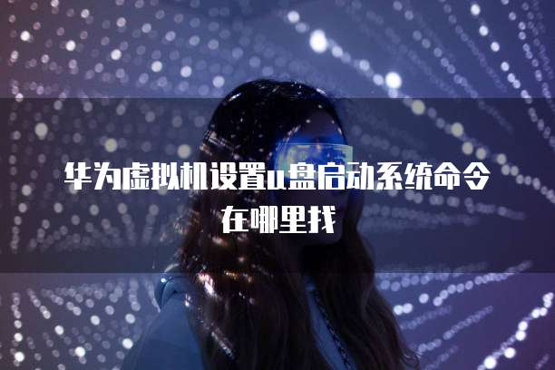 华为虚拟机设置u盘启动系统命令在哪里找