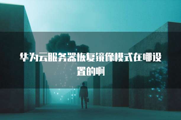 华为云服务器恢复镜像模式在哪设置的啊