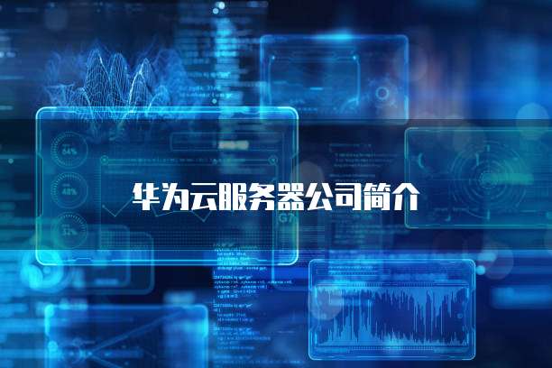 华为云服务器公司简介