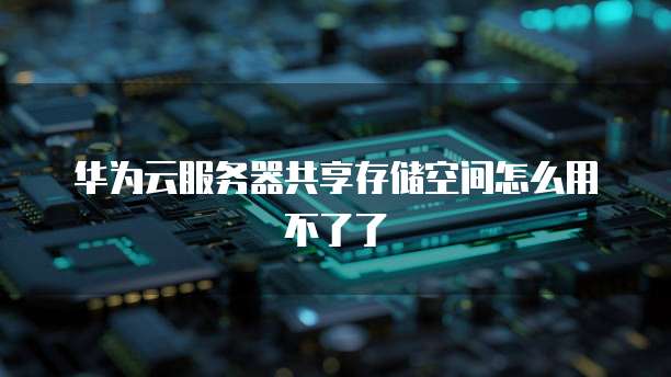 华为云服务器共享存储空间怎么用不了了