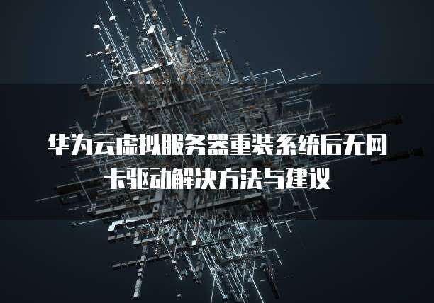 华为云虚拟服务器重装系统后无网卡驱动解决方法与建议