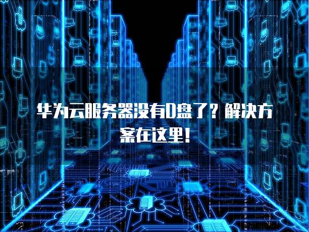 华为云服务器没有D盘了？解决方案在这里！