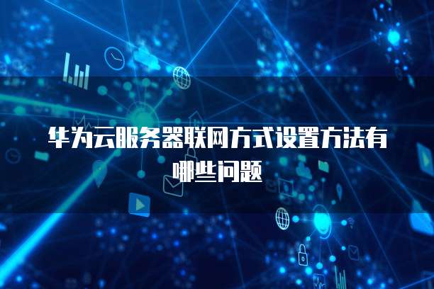 华为云服务器联网方式设置方法有哪些问题
