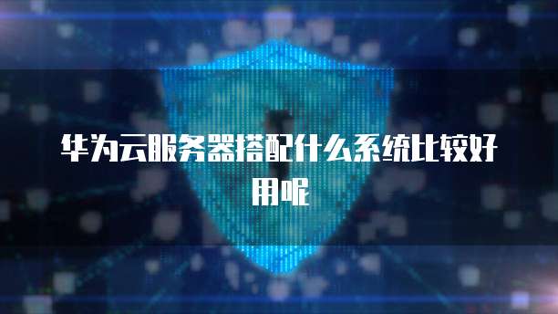 华为云服务器搭配什么系统比较好用呢
