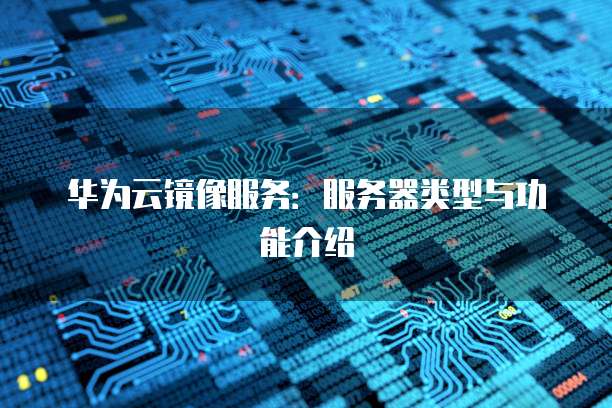 华为云镜像服务：服务器类型与功能介绍