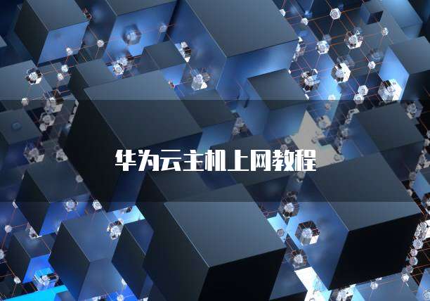 华为云主机上网教程